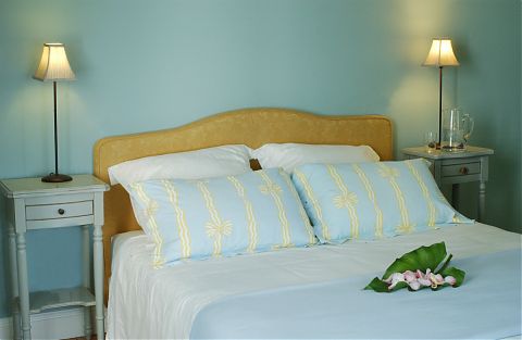 The Blue Bedroom at Clos Mirabel.